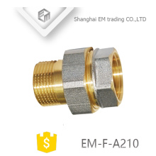 EM-F-A210 NPT threaded Nickel brass adapter pex pipe fitting